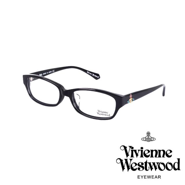 【Vivienne Westwood】立體亮眼色土星款光學鏡框(黑 VW275_01)