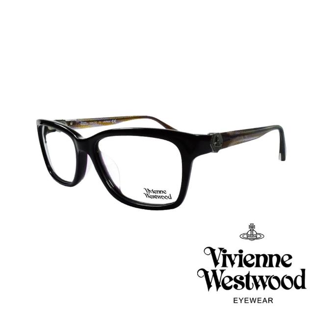 【Vivienne Westwood】立體金屬土星款光學眼鏡(黑/琥珀白 VW319_03)