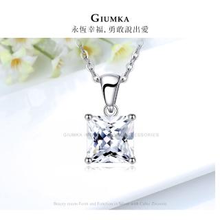 【GIUMKA】新年禮物純銀項鍊．短項鍊．幾何方鑽．女項鏈(0.7 CM / 0.8 CM)