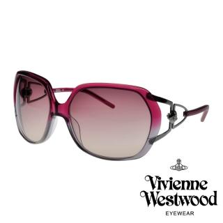 【Vivienne Westwood】摩登氣質款太陽眼鏡(桃粉 VW671_03)