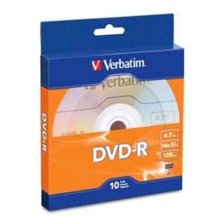 【Verbatim 威寶】16X DVD-R光碟片 20片盒裝