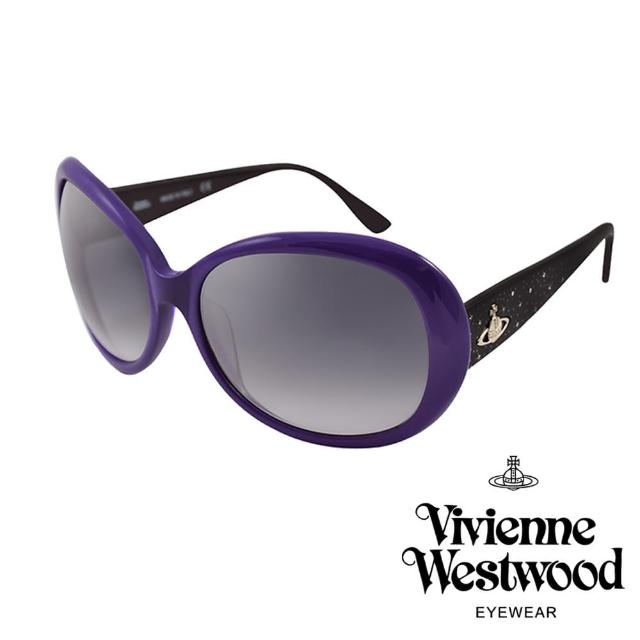 【Vivienne Westwood】復古土星星空太陽眼鏡(紫/黑 VW717_07)