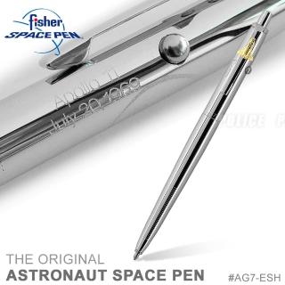【fisher 美國】Fisher Astronaut Space Pen 太空人系列筆阿波羅11號銀殼(AG7-ESH)