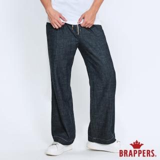 【BRAPPERS】男款 Boy Friend系列-中腰棉質綁帶寬版褲(深藍)