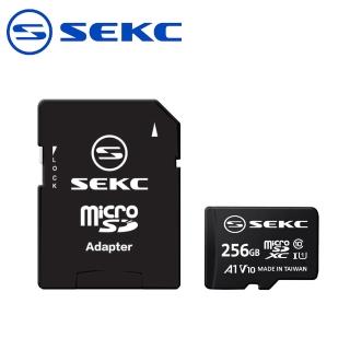 【SEKC】256GB MicroSDXC UHS-1 V10 A1記憶卡-附轉卡