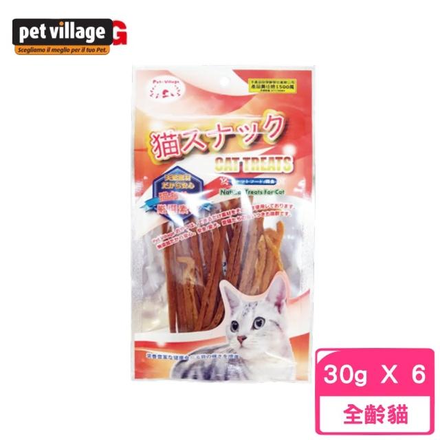 【Pet Village 魔法村】PV貓咪細切鮪魚條 30公克±5%(6入組)