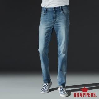 【BRAPPERS】男款 中腰彈性直筒褲(藍)