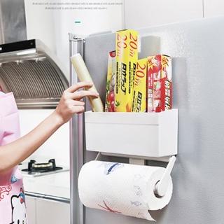【Mega】廚房冰箱磁吸紙巾架(紙巾盒 掛架 保鮮膜收納)