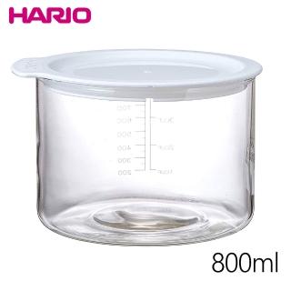 【日本HARIO】耐熱玻璃醃漬罐800ml-白