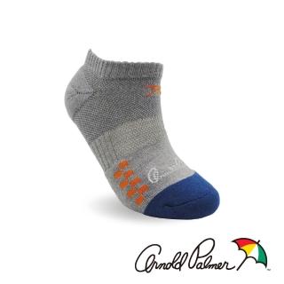 【Arnold Palmer】加大棋盤格男運動船型襪-淺灰(船型襪/運動襪/加大襪/男襪)