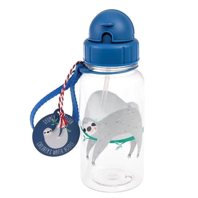 【英國 Rex London】兒童吸管水瓶500ML_樹懶(RL28499)