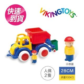 【瑞典 Viking toys】Jumbo艾力斯回收車-含2隻人偶-28cm 81256(交通玩具)