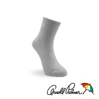 【Arnold Palmer】1/2刺繡百搭休閒短襪-中灰(短襪/女襪/中性襪/學生襪)