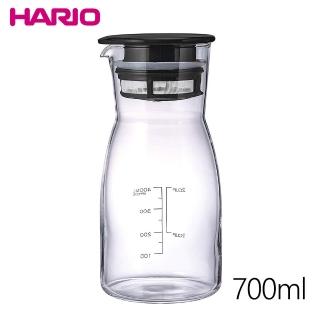 【日本HARIO】耐熱玻璃醃漬罐700ml-黑
