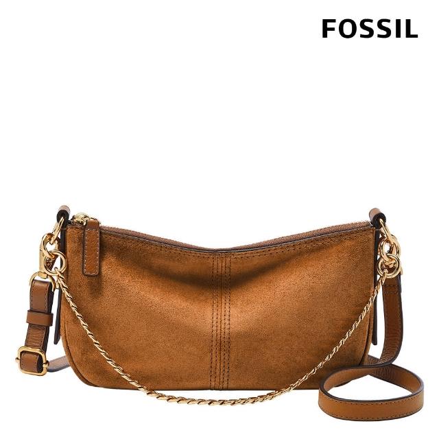 FOSSIL 官方旗艦館】Jolie 麂皮法棍包-金棕色ZB1868216 - momo購物網