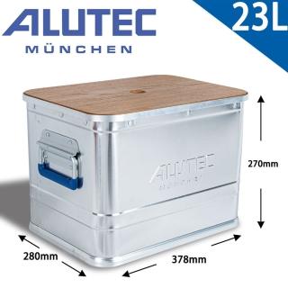 【ALUTEC】德國ALUTEC-鋁製Logic輕量化分類鋁箱 工具收納(露營收納-23L-含蓋)
