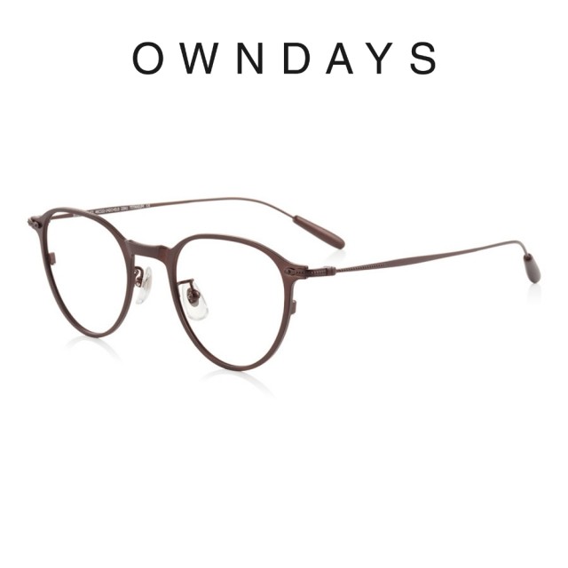 【OWNDAYS】John Dillinger系列 波士頓款鈦金屬框光學眼鏡(JD1038G-3S C2)