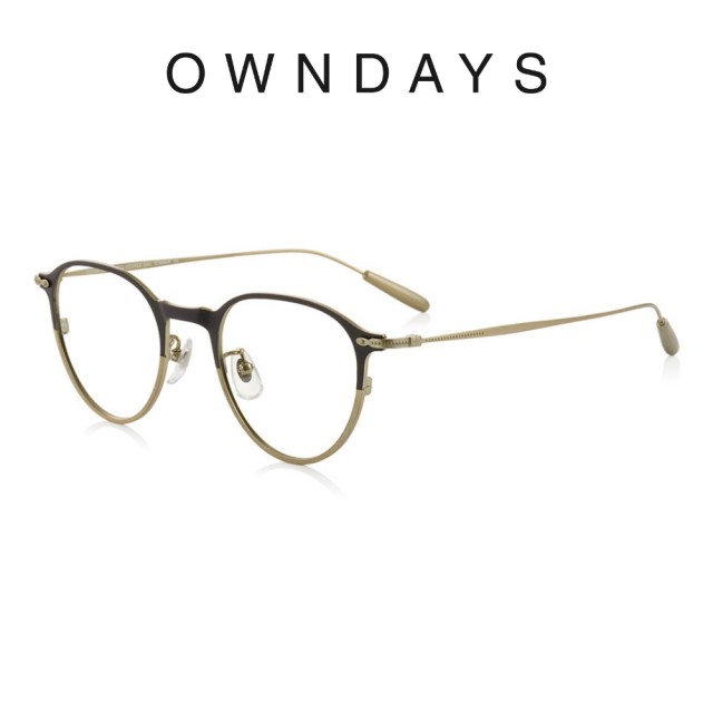 【OWNDAYS】John Dillinger系列 波士頓款鈦金屬框光學眼鏡(JD1038G-3S C1)