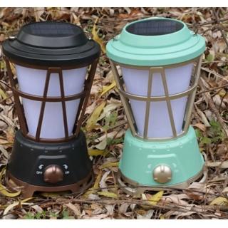 【May Shop】戶外type-c充電led氛圍燈 野營馬燈具復古太陽能露營燈
