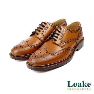【Loake】經典雕花紳士德比鞋 棕色(LK010-TAN)
