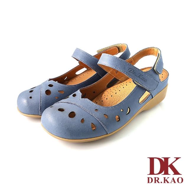 【DK 高博士】素面空氣娃娃涼鞋 87-2134-70 藍色