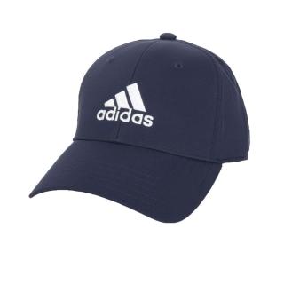 【adidas 愛迪達】LOGO運動帽-防曬 遮陽 帽子 愛迪達 丈青白(IQ3469)