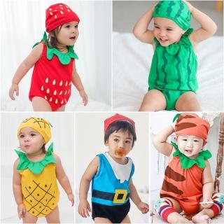 【baby童衣】水果造型連身衣套裝 附帽子 51015(共13色)