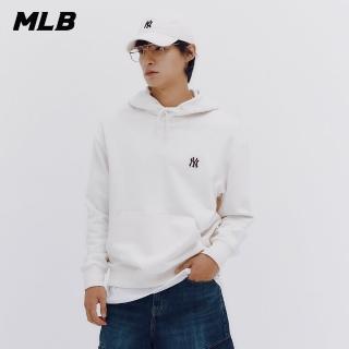 【MLB】小Logo連帽上衣 帽T 紐約洋基隊(3AHDB0134-50CRS)