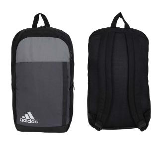 【adidas 愛迪達】大型後背包-雙肩包 肩背包 旅行包 18.5L 愛迪達 灰黑白(IK6890)