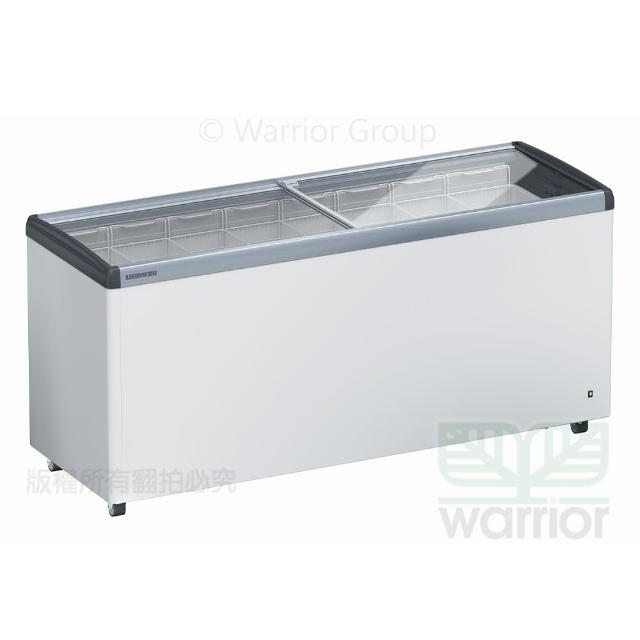 【LIEBHERR 利勃】457L 玻璃推拉對開臥式冷凍櫃(EFE-6002灰色)