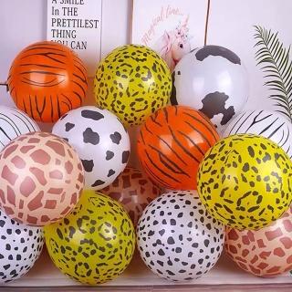 森林系動物印花乳膠氣球20顆(森林童趣 畢業跨年 生日派對 氣球佈置)