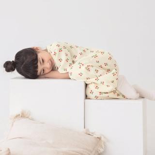 【OB 嚴選】韓系翻領可愛印花純棉居家睡衣套裝 《QA1522》