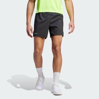 【adidas 愛迪達】D4R Short Knit 男 短褲 無內襯 亞洲版 運動 慢跑 路跑 訓練 反光 黑(HZ4440)