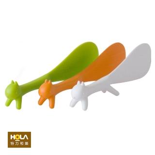 【HOLA】站立型松鼠造型飯匙 混色隨機