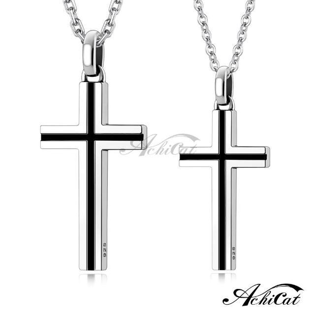 【AchiCat】純銀鍊．情侶項鍊．十字架(新年禮物)