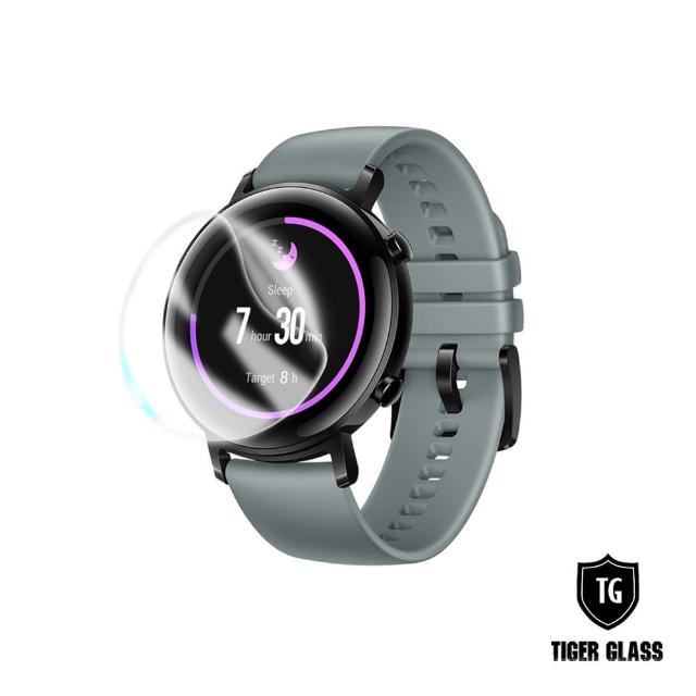 【T.G】HUAWEI WATCH GT2 42mm 高透3D防爆水凝膜螢幕保護貼-滿版(2入)