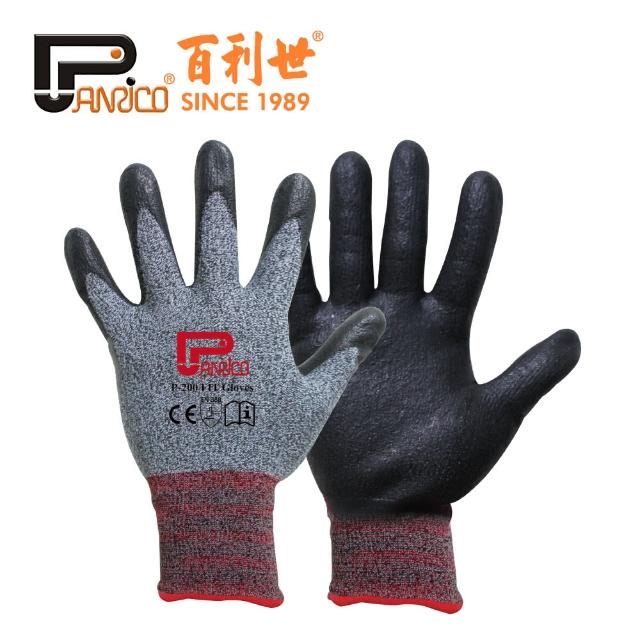 【Panrico 百利世】手套-加厚型止滑耐磨/FIT/灰(韓國製造)