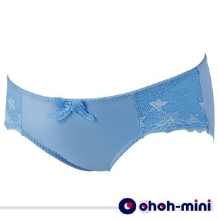 【Gennies 奇妮】歐歐咪妮系列-蕾絲情結輕薄柔滑孕婦低腰內褲(藍A14CMK304)