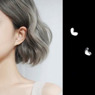 【Emi 艾迷】韓系 簡約迷你愛心 925針銀 耳環