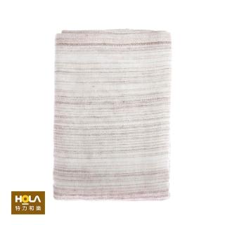 【HOLA】和風竹纖維紗布彩虹毛巾棕 32x75cm