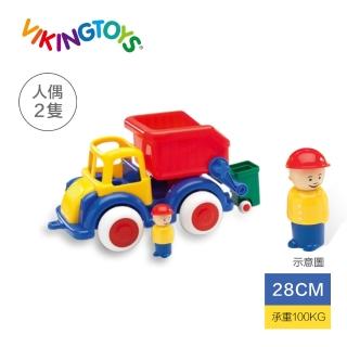 【瑞典 Viking toys】Jumbo艾力斯回收車-含2隻人偶-28cm 81256(交通玩具)