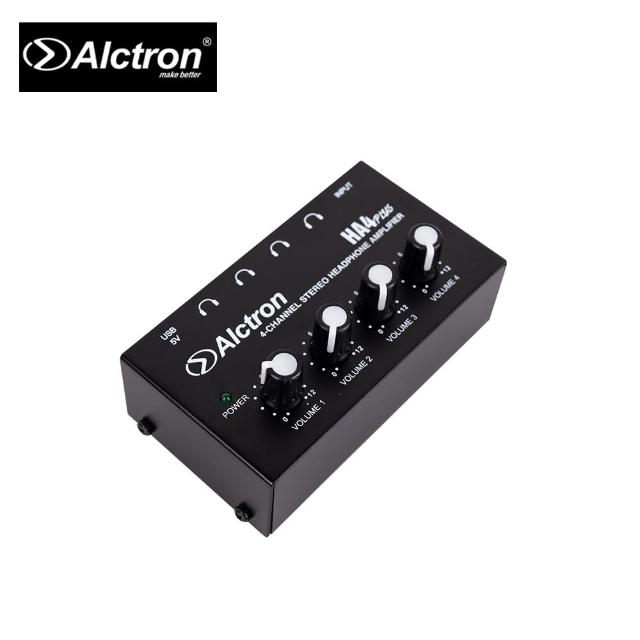 【ALCTRON】HA4 PLUS 四路耳機訊號分配器(台灣公司貨 商品保固有保障)