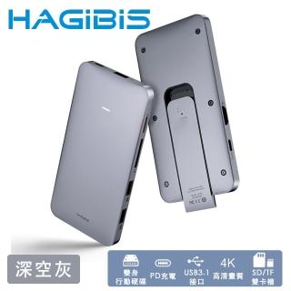 【HAGiBiS】Type-C轉/M.2 NVMe固態硬碟/HDMI/SD/TF擴充器