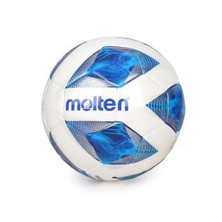 【MOLTEN】#5合成皮足球-訓練 5號球 白藍銀(F5A2000)