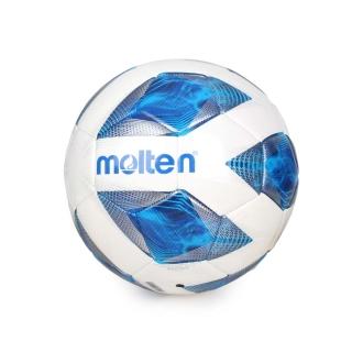 【MOLTEN】#4合成皮足球-訓練 4號球 白藍銀(F4A2000)