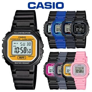 【CASIO 卡西歐】LA-20WH 小巧方形多色選擇液晶顯示電子錶