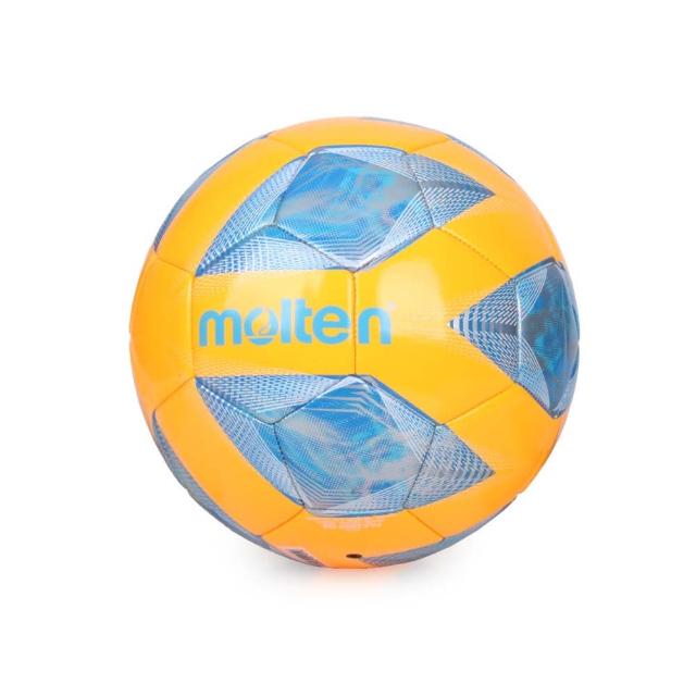 【MOLTEN】#4合成皮足球-訓練 4號球 橘藍銀(F4A2000-OB)