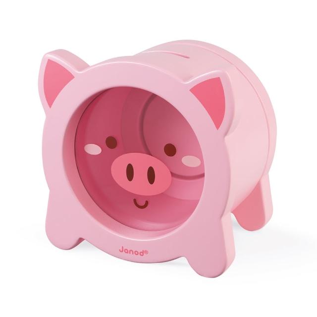 【法國Janod】童趣生活-粉紅豬存錢筒