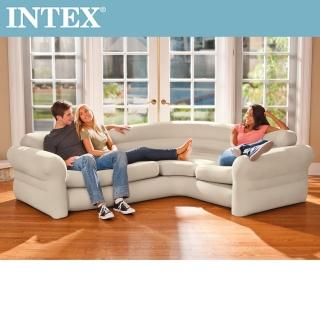 【INTEX 原廠公司貨】超大充氣L型沙發椅(68575)