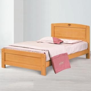 【MUNA 家居】歌利亞檜木色3.5尺單人床(床架)